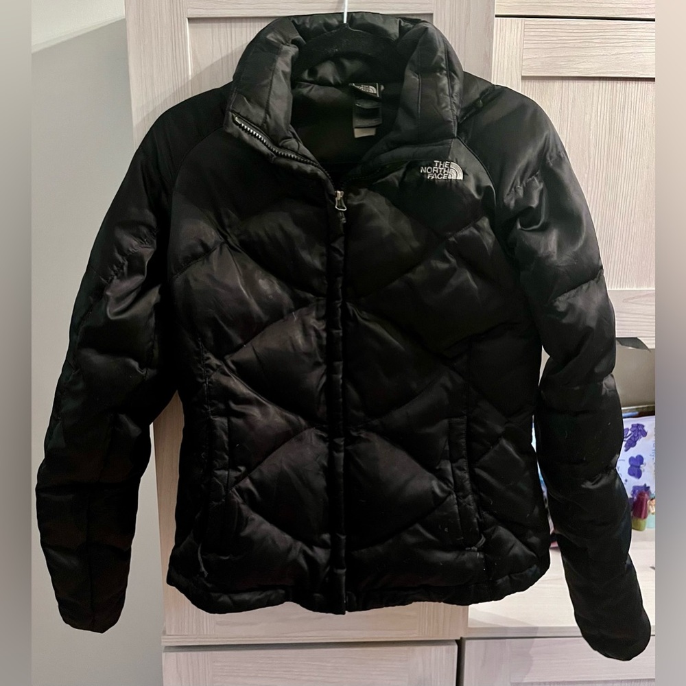 The North Face Women's Vintage Quilted Black Puffer Winter Jacket - Size Small